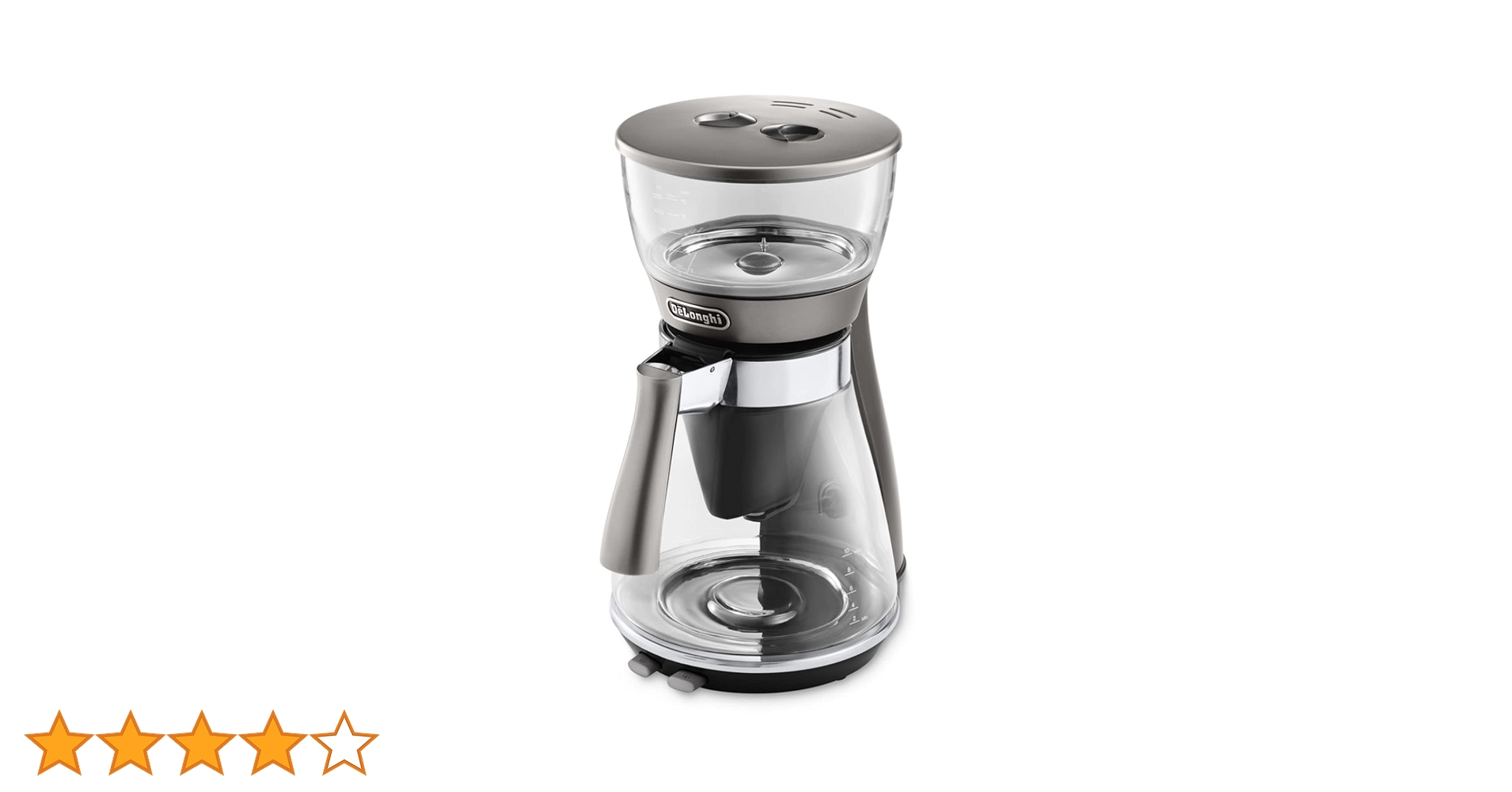 DeLonghi ICM17270J ドリップコーヒーメーカー シルバー デロンギ クレシドラ ドリップコーヒーメーカー ICM17270J 送料無料